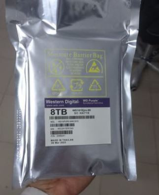 WD Purple 8TB Surveillance Hard Disk 2 Years Warranty Intake