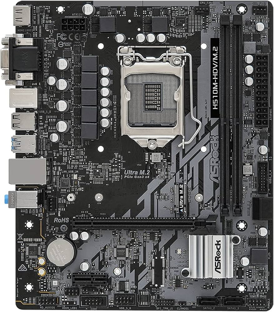 ASRock H510M-HDV/M.2 LGA 1200 Motherboard 10/11Gen (used)