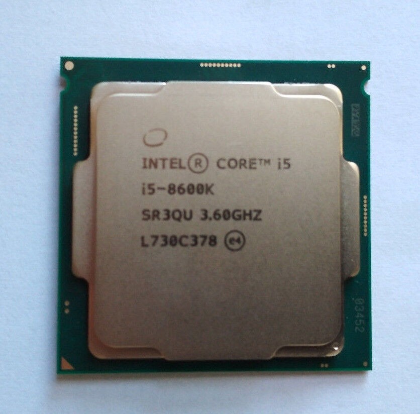 Intel Core i5-8600K i5 8th Gen - 6-Core 3.6 GHz (4.3 Turbo)