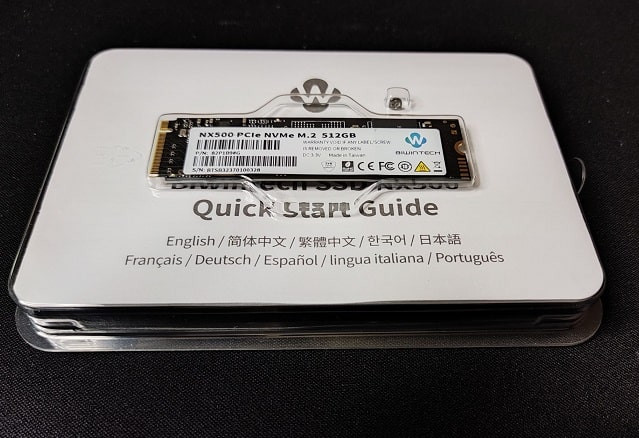 Biwintech NX500 512GB PCIe NVME M.2 SSD