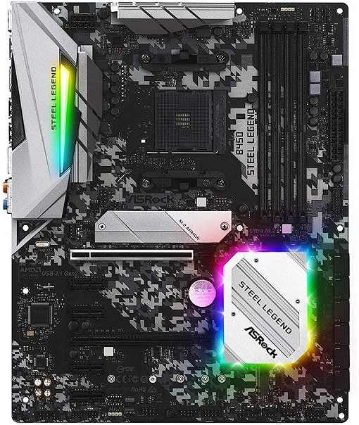 Asrock B450 Steel Legend AMD Motherboard