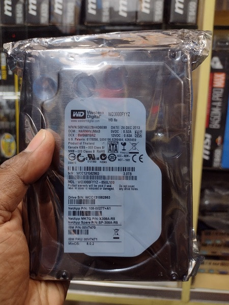 WD Re 3TB Datacenter Capacity Hard Disk 7200 RPM SATA 6Gb/s 64MB Cache